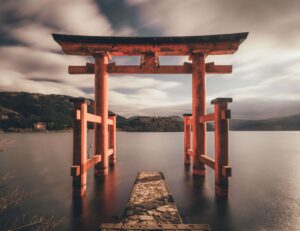 A photograph of a red Tori Gate - featured image for Japan visa article