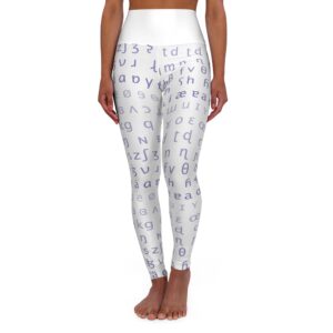 International Phonetic Alphabet (IPA) High Waisted Yoga Leggings for Linguists